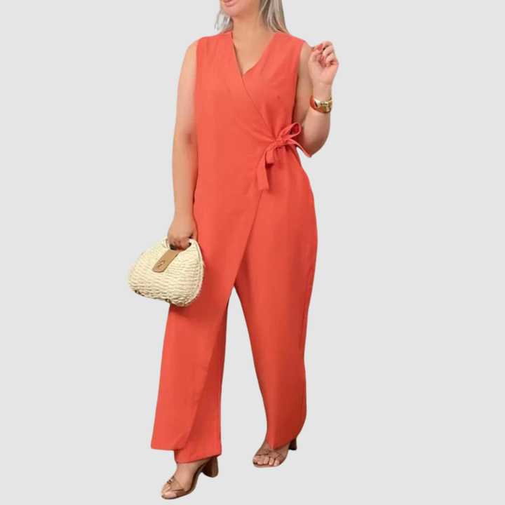 NOWELA | ELEGANT WRAP JUMPSUIT
