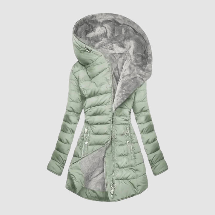Women’s Coat – Sophia Faux Fur Lined, Elegant & Warm