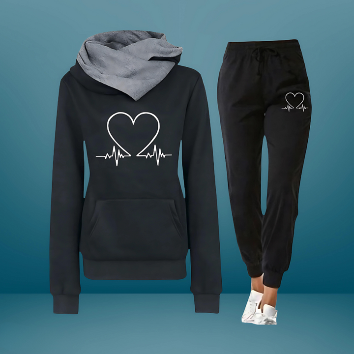 VALENZA | PRINTED HOODED LOUNGE SET