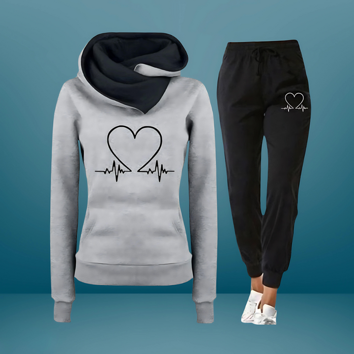 VALENZA | PRINTED HOODED LOUNGE SET