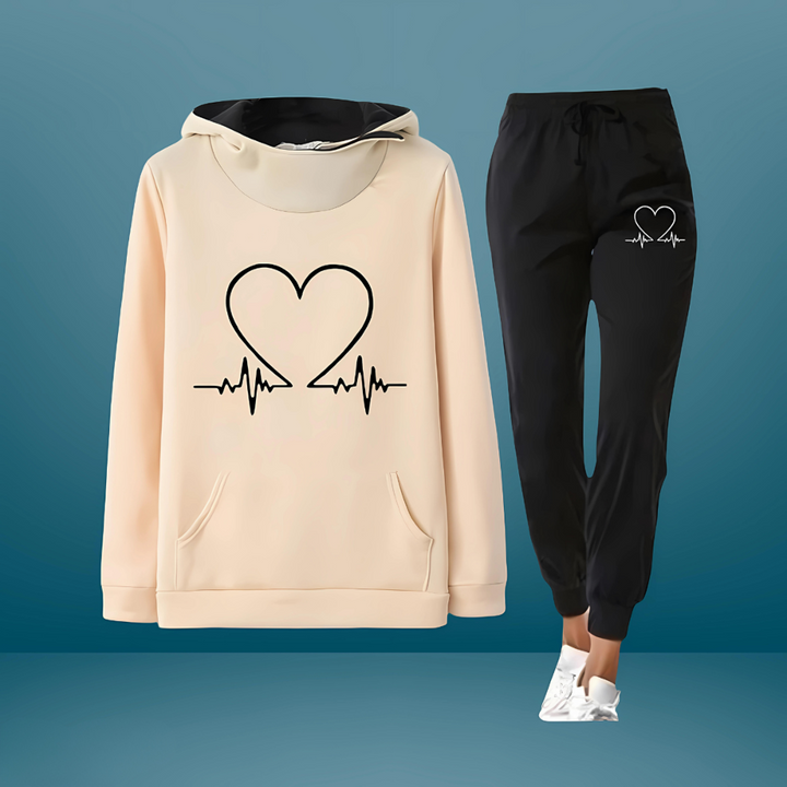 VALENZA | PRINTED HOODED LOUNGE SET