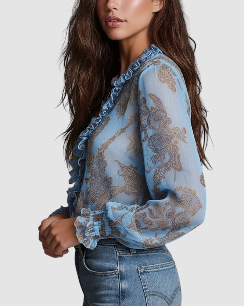 KIM | HALF ZIP BLOUSE