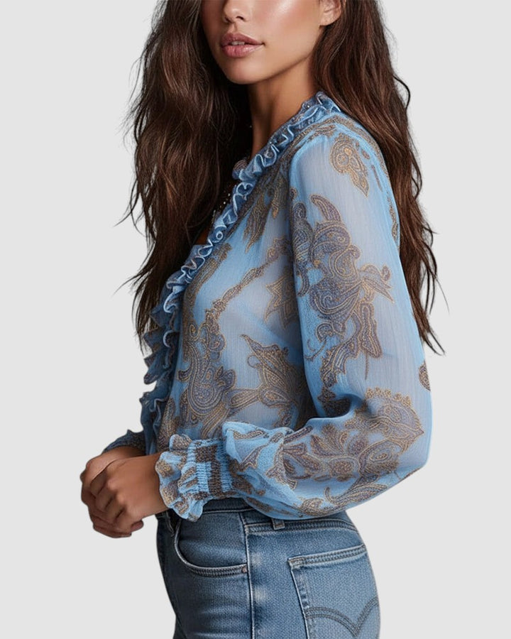 KIM | HALF ZIP BLOUSE