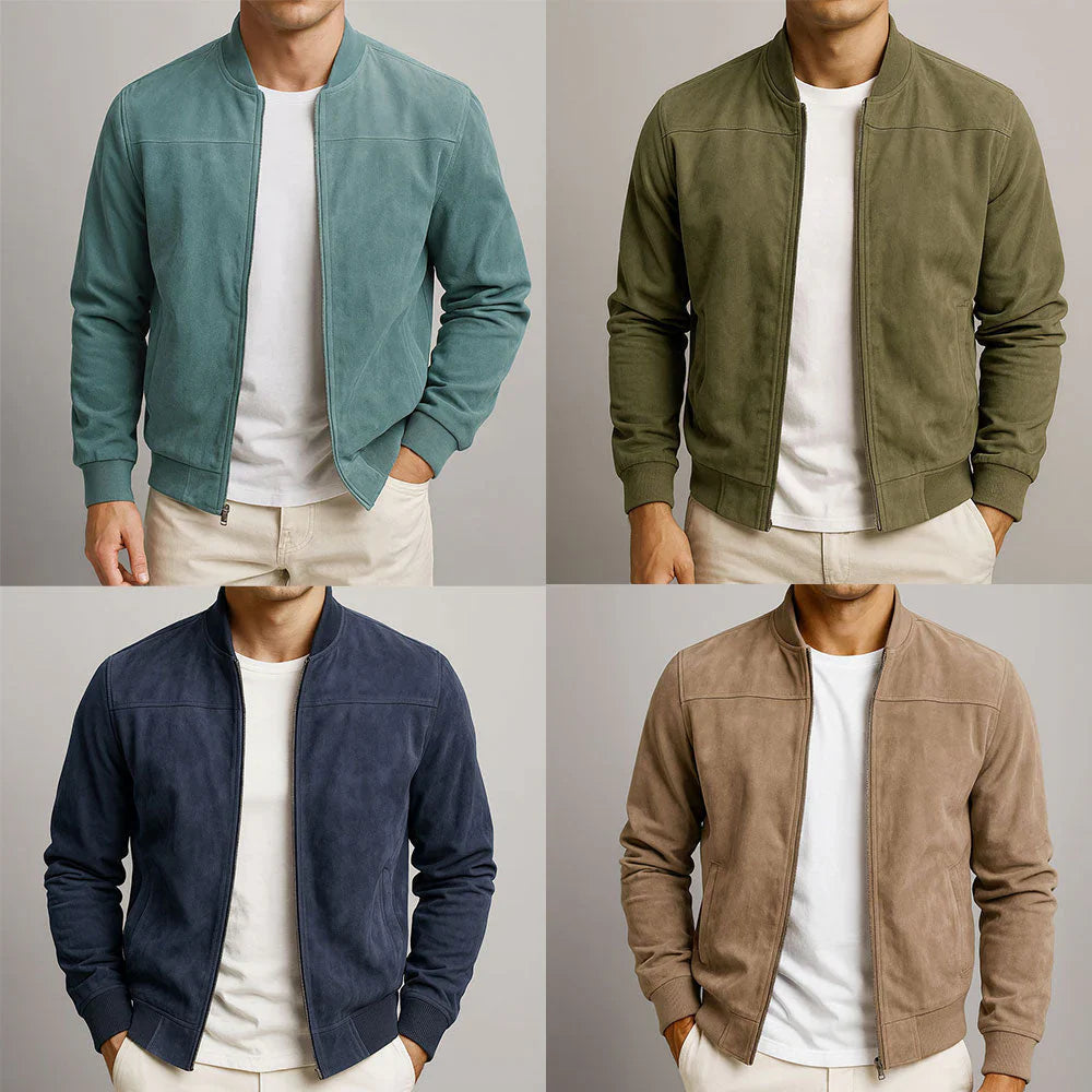 Arthur | Suede Bomber Jacket