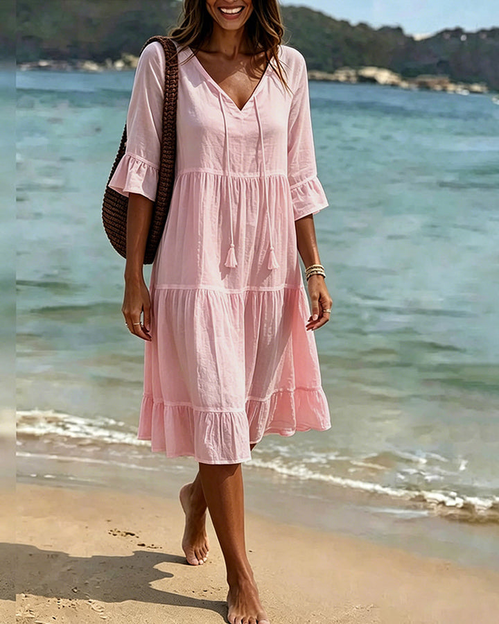 MARTHA | TIE-WAIST A-LINE DRESS