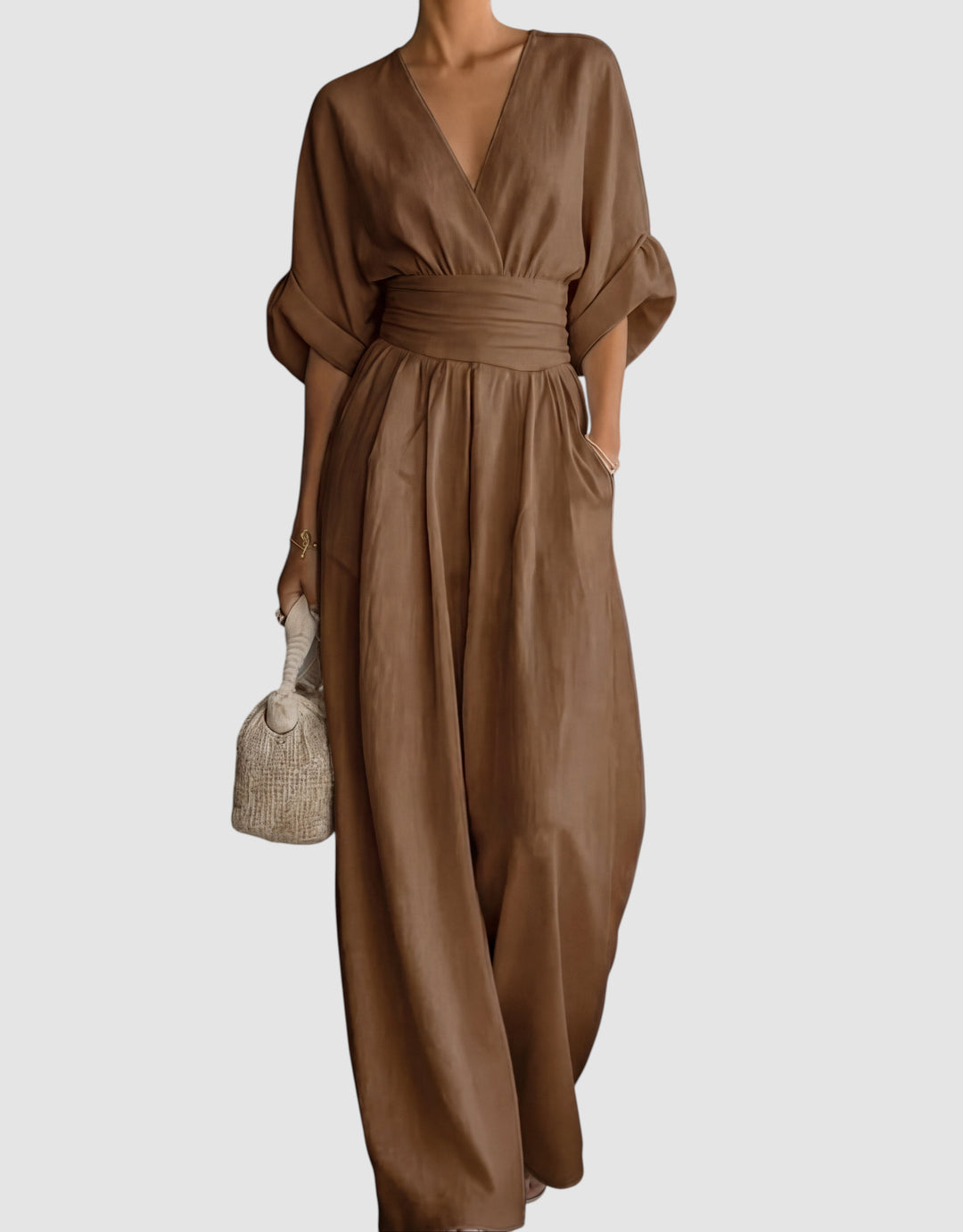 DANIELA | WIDE-LEG V-NECK JUMPSUIT