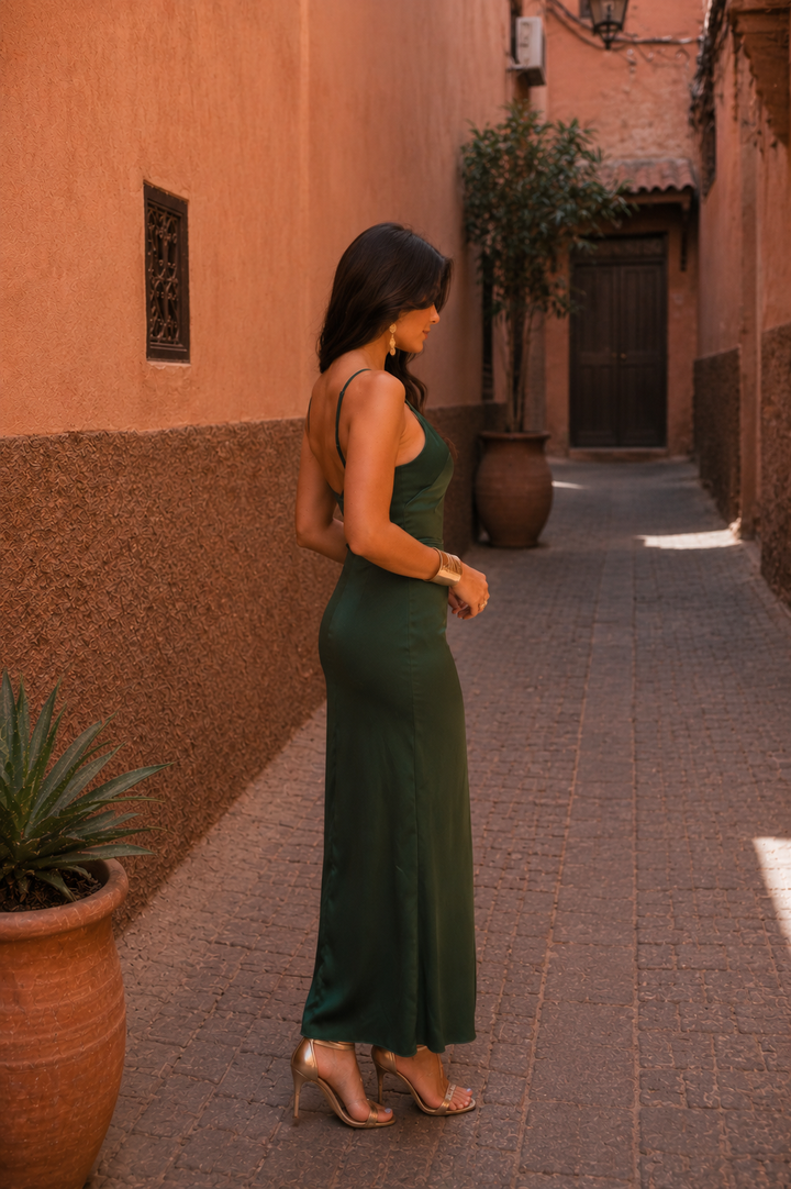 AMARA | RELAXED OLIVE SUMMER DRESS