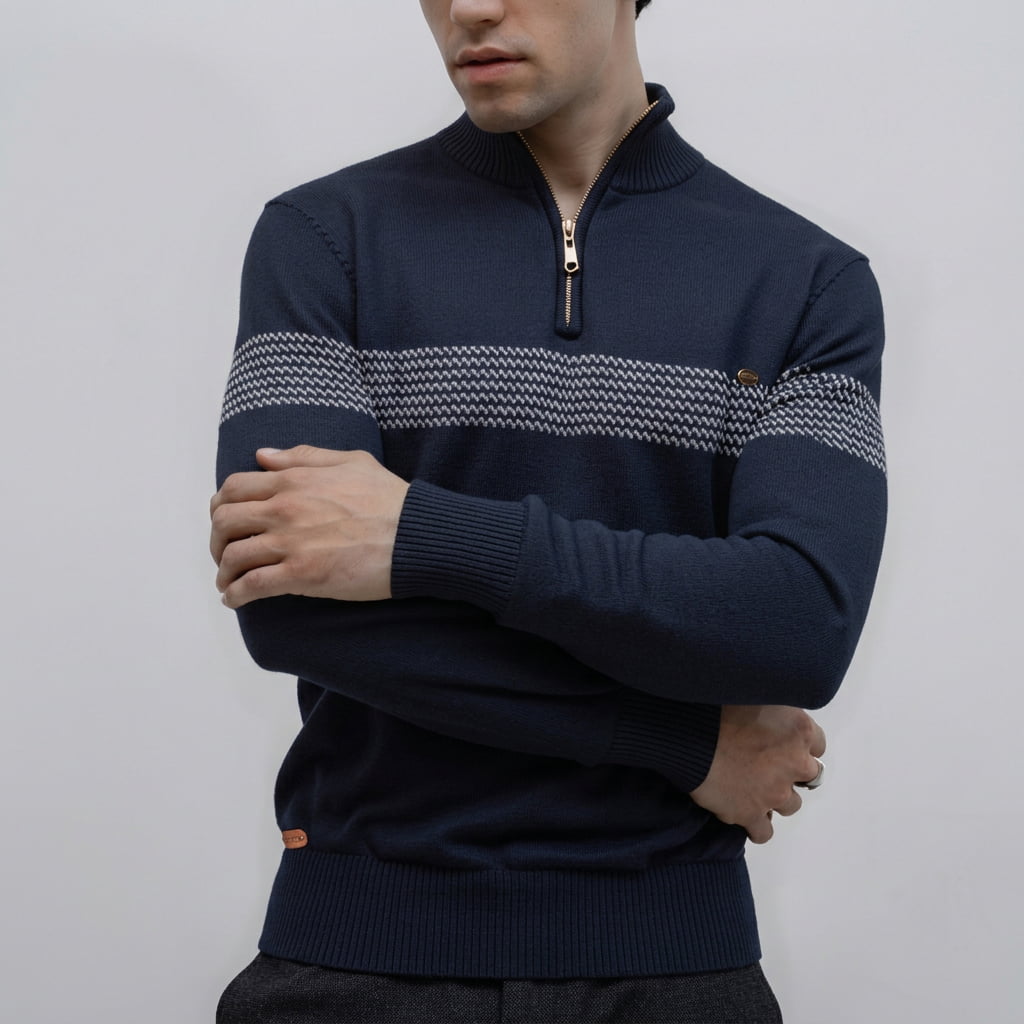 SEAN | HERITAGE STRIPE COTTON SWEATER