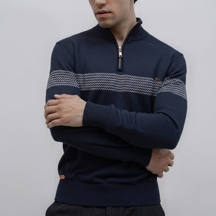 SEAN | HERITAGE STRIPE COTTON SWEATER