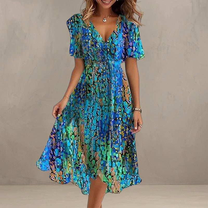 YADA | ELEGANT COLOURFUL DRESS