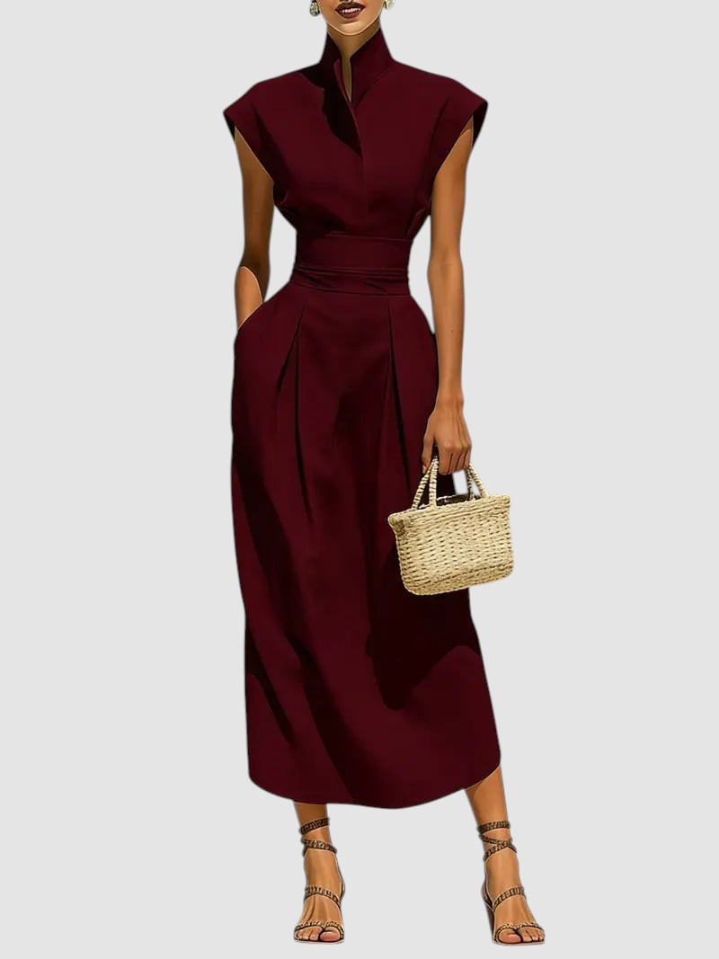 SERAPHINE | SCULPTED MIDI DRESS
