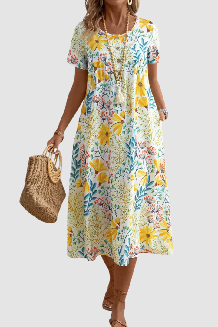 LANA | ELEGANT FLORAL DRESS
