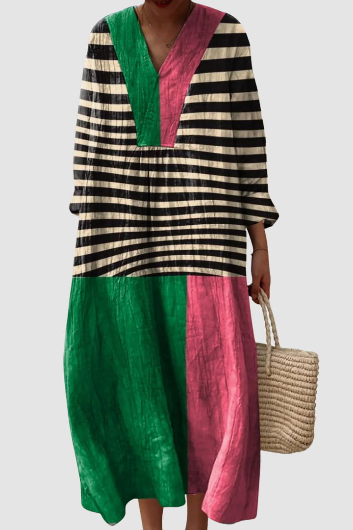 LUCY | IRREGULAR GEOMETRIC ART PRINT DRESS