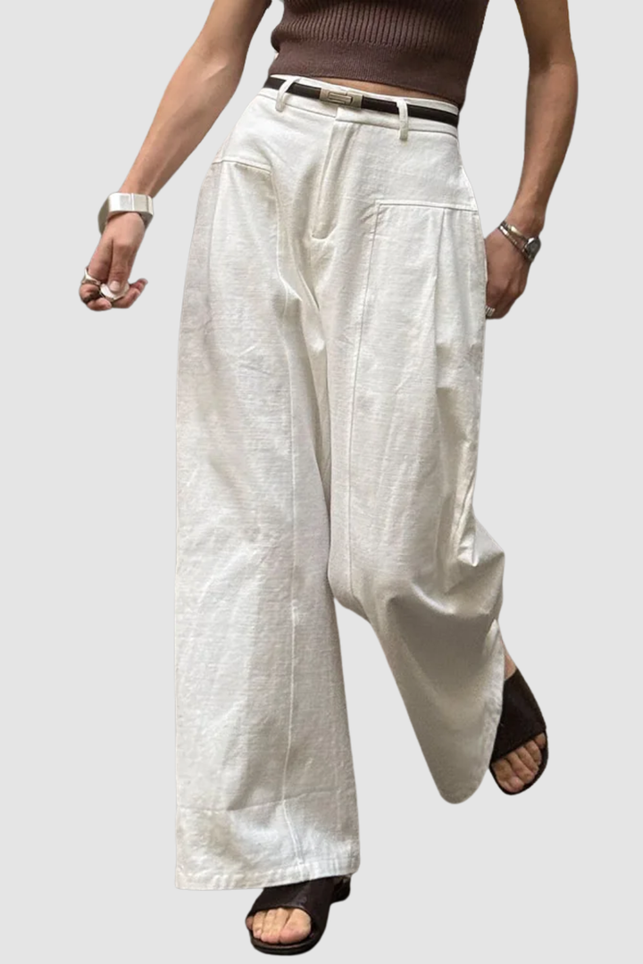 ELARIA | HIGH-WAIST WIDE-LEG TROUSERS
