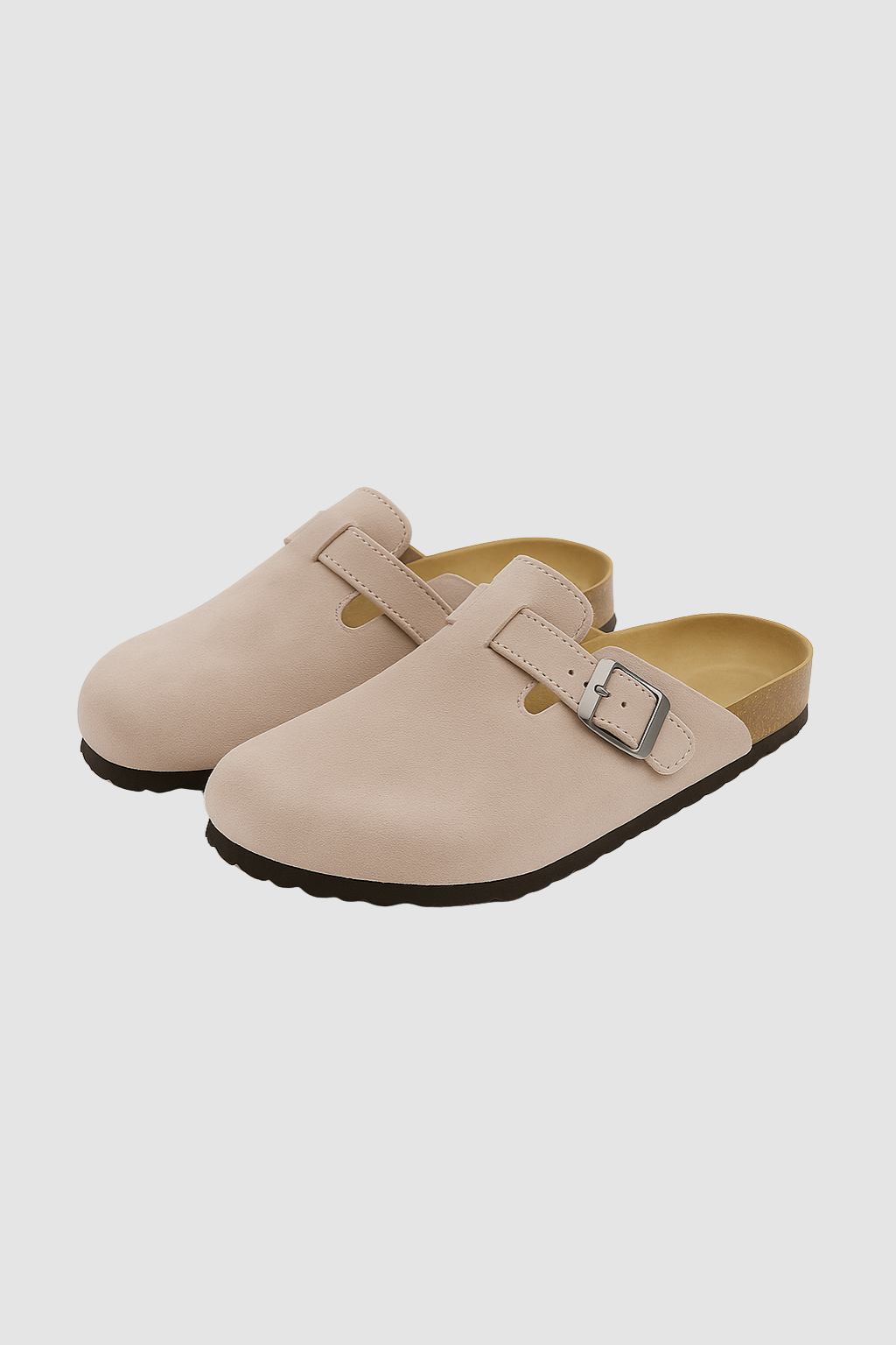 Women’s Sandals – Suede-Look Slip-On, Cushioned & Supportive