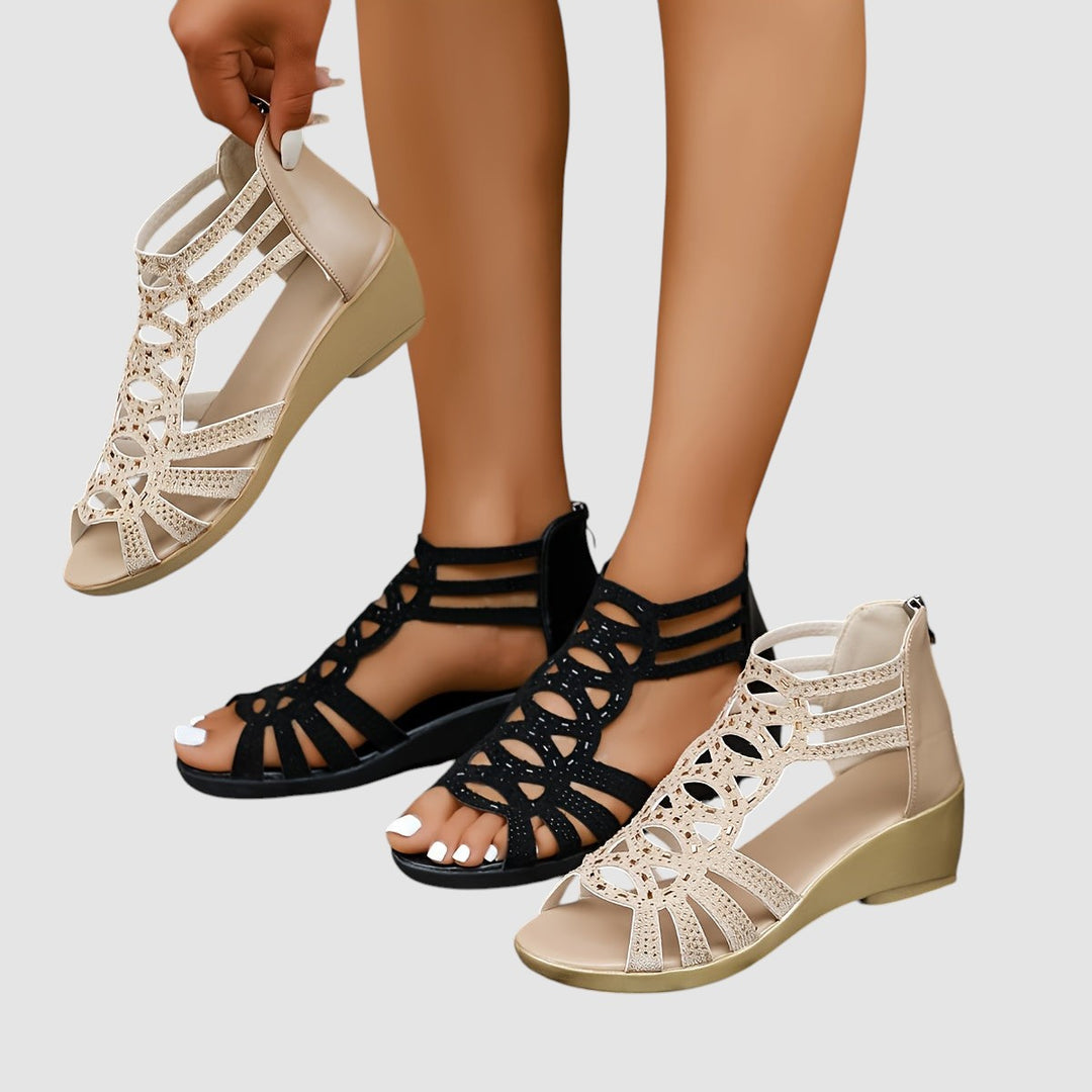 ELVIRA | ELEGANT WEDGE SANDALS