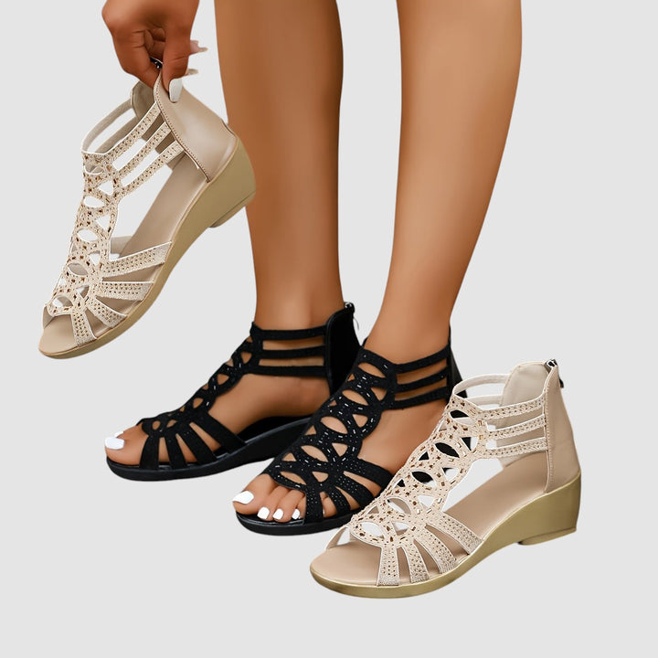 ELVIRA | ELEGANT WEDGE SANDALS