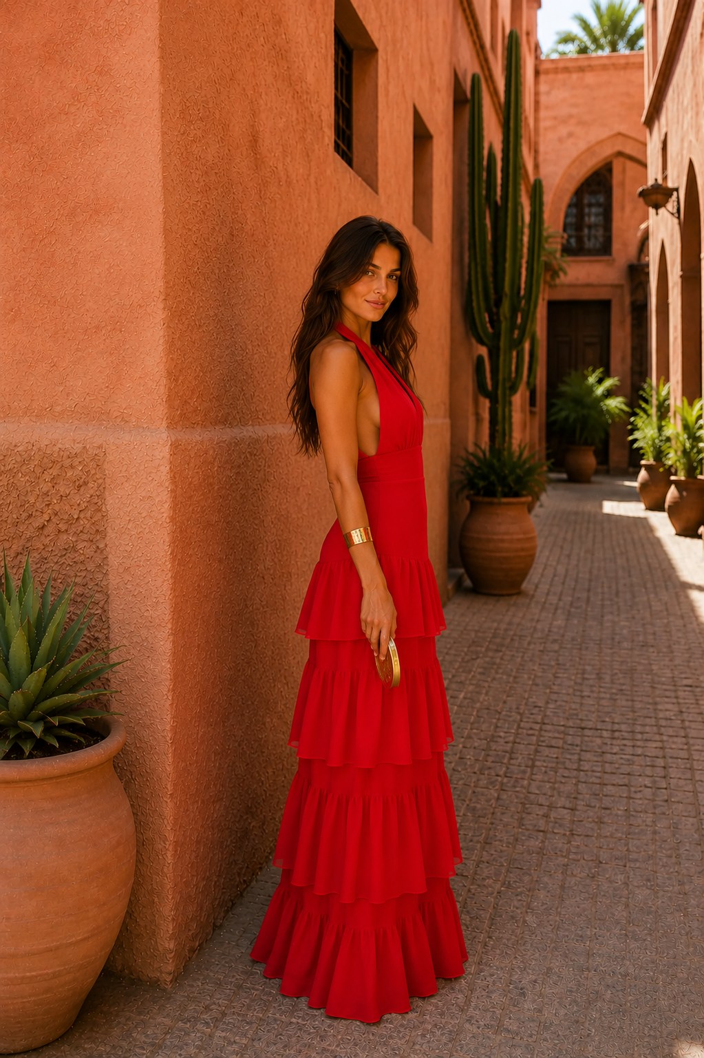 CATALINA | REFINED RED OCCASION DRESS