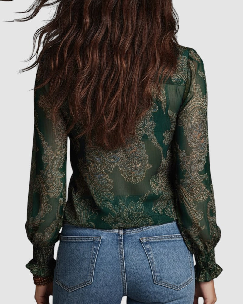 KIM | HALF ZIP BLOUSE