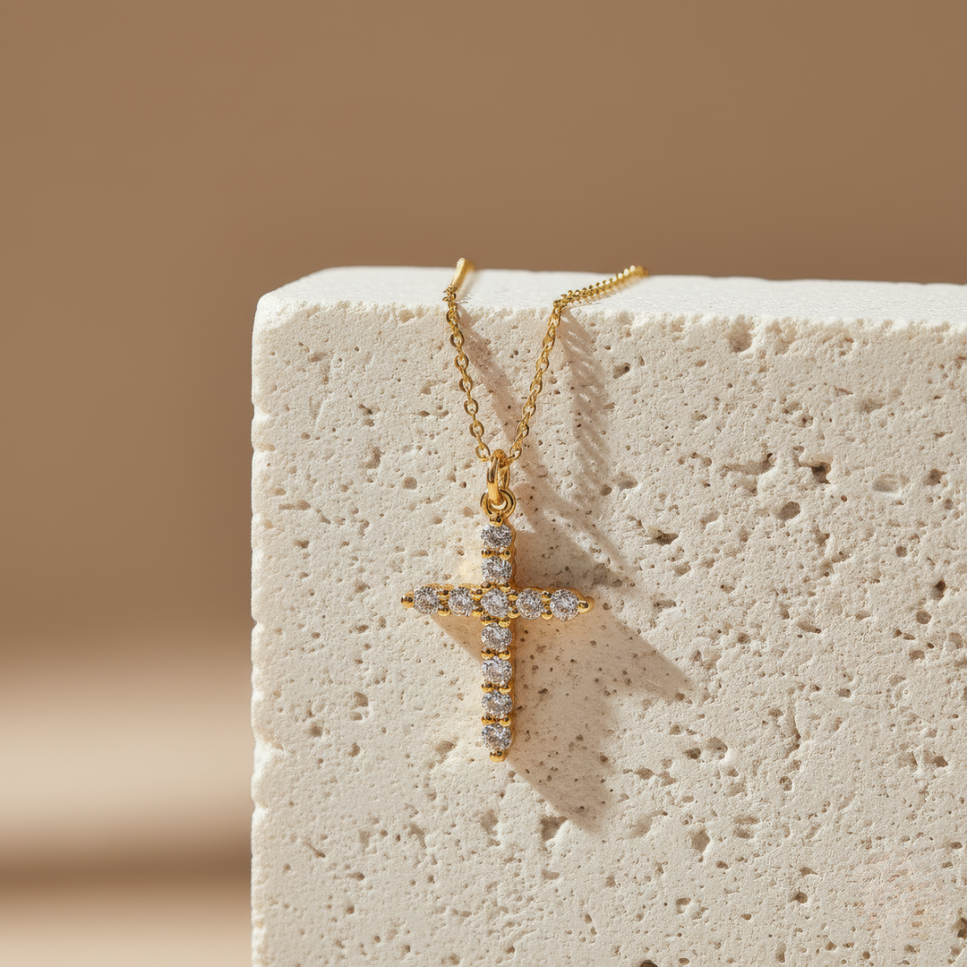 LUMINA | CRYSTAL CROSS NECKLACE