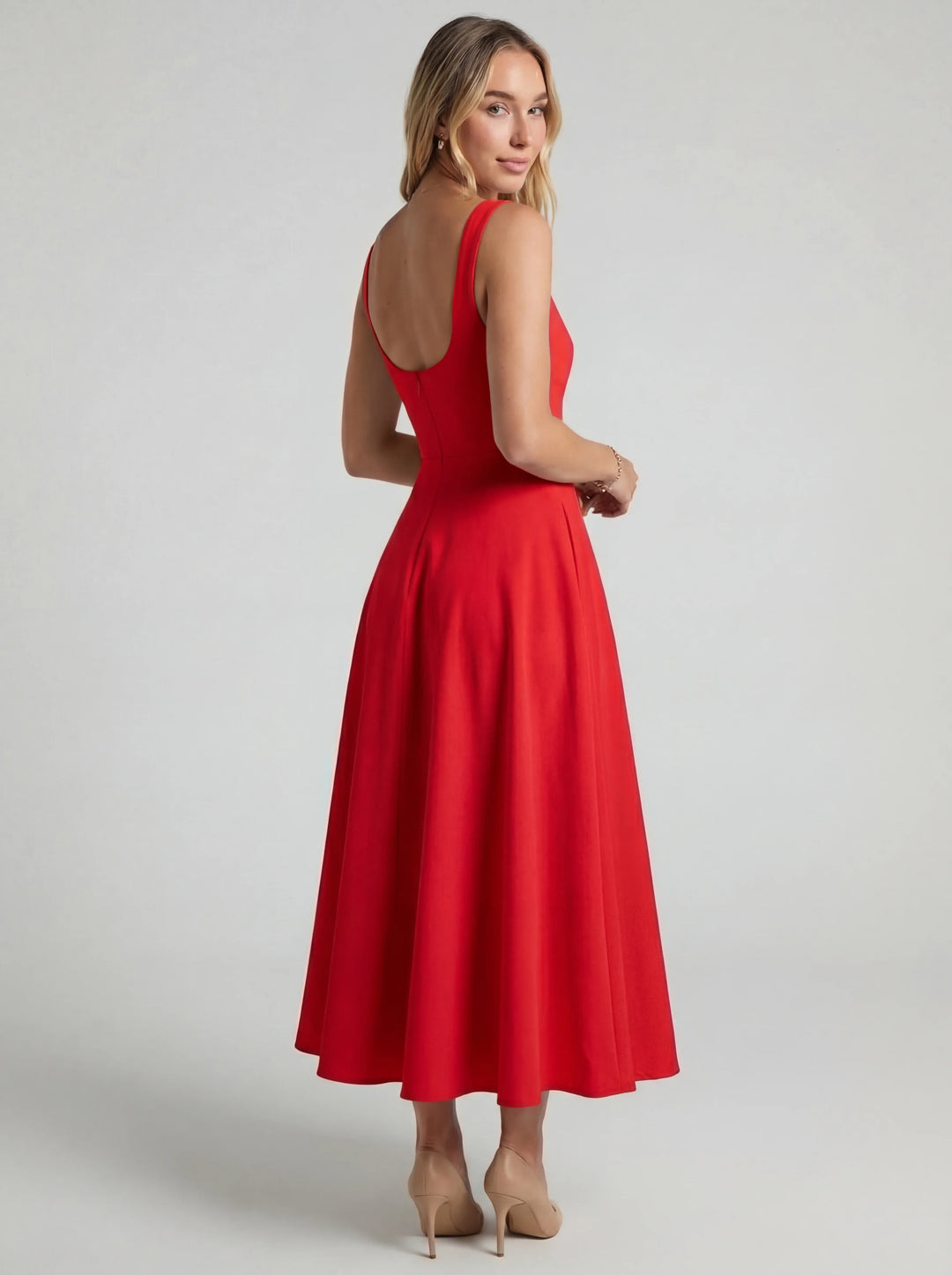 MELISSA | FLARED MIDI DRESS