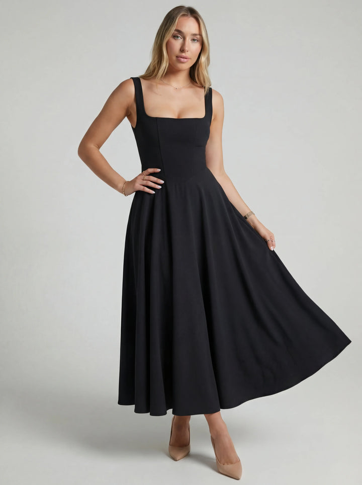 MELISSA | FLARED MIDI DRESS