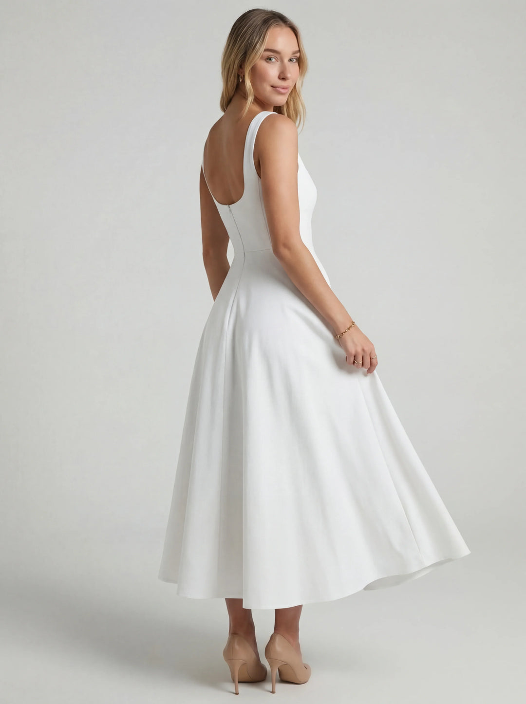 MELISSA | FLARED MIDI DRESS