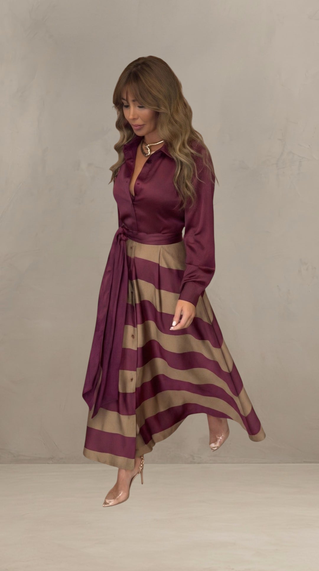 MILA | STRIPED MAXI DRESS