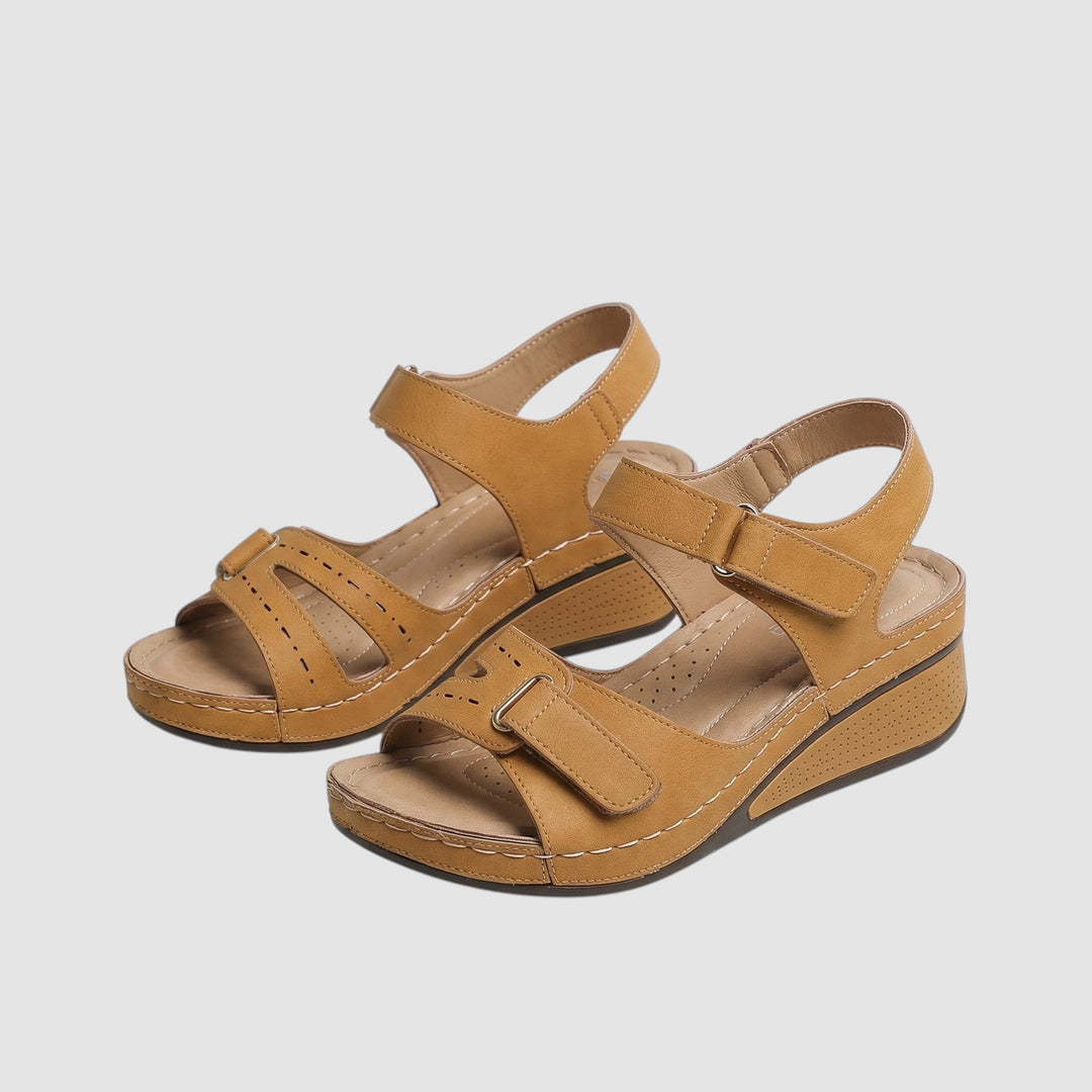 ANTONIA | COMFORTABLE ORTHOPAEDIC WEDGE SANDALS