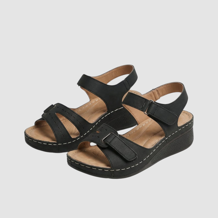 ANTONIA | COMFORTABLE ORTHOPAEDIC WEDGE SANDALS