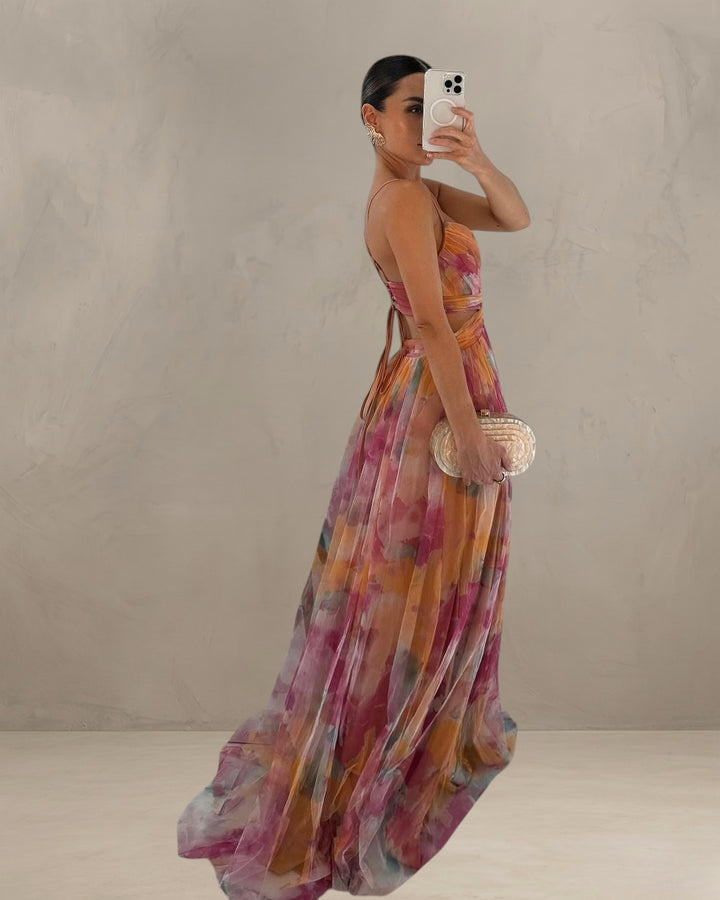 GRACE | ROMANTIC SHEER-LAYERED DRESS