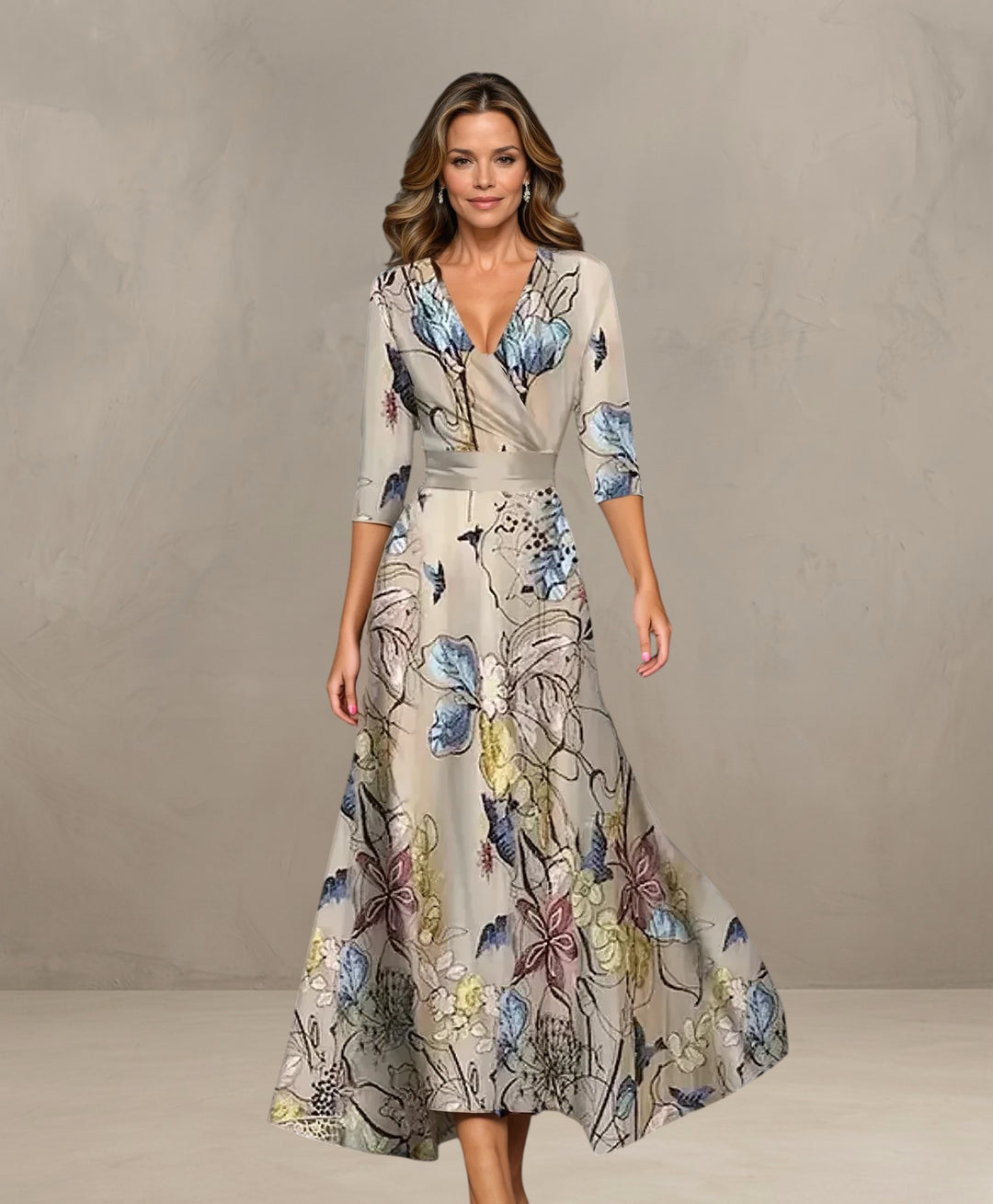 ARIA | CHIC DRESS WITH FLORAL PRINT