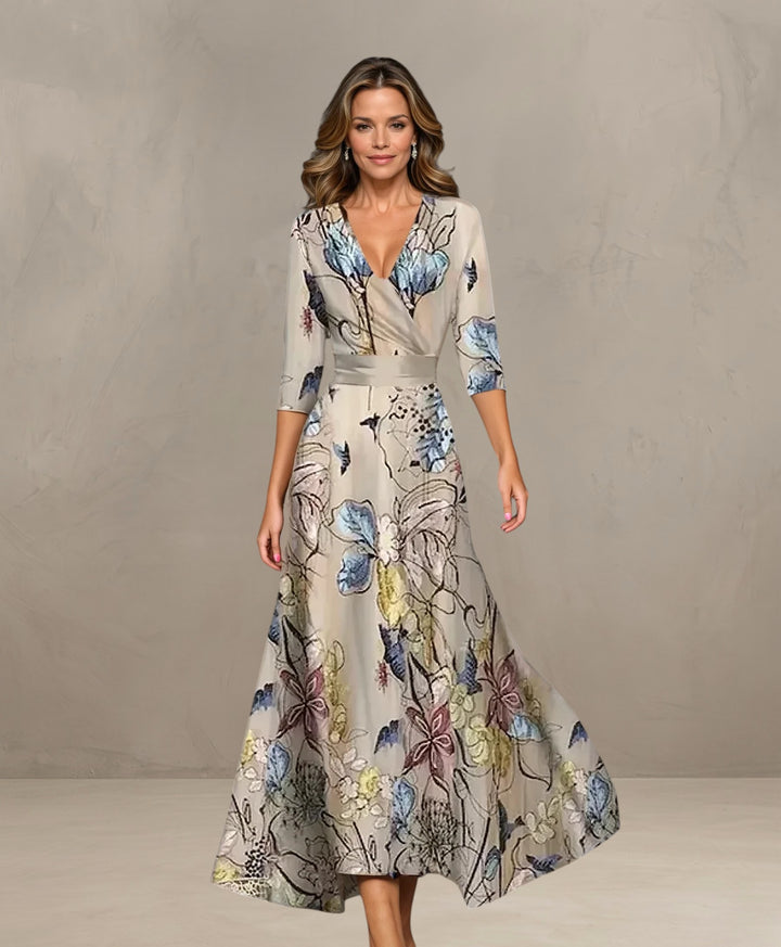 ARIA | CHIC DRESS WITH FLORAL PRINT