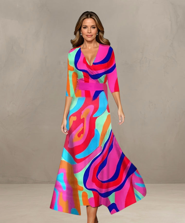 ARIA | CHIC DRESS WITH FLORAL PRINT