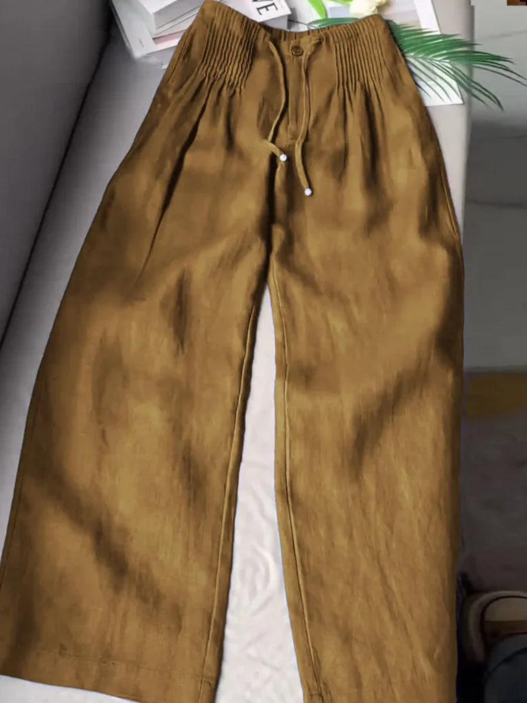 ROSY | Wide-Leg Drawstring Trousers