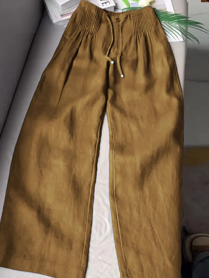ROSY | Wide-Leg Drawstring Trousers