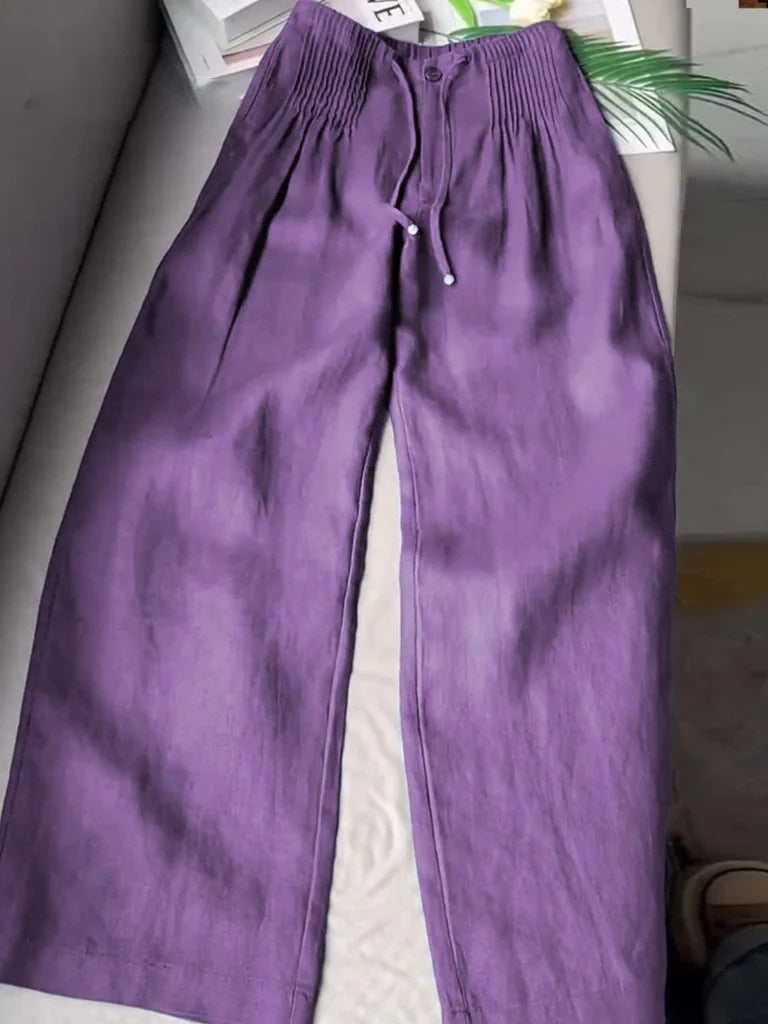 ROSY | Wide-Leg Drawstring Trousers