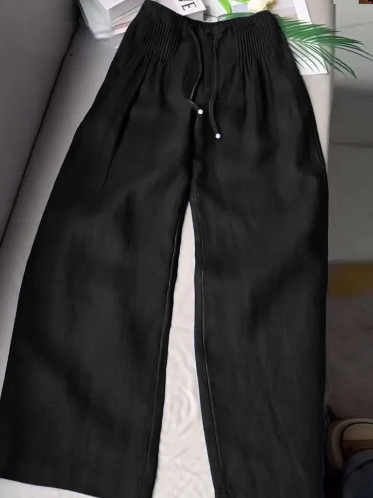 ROSY | Wide-Leg Drawstring Trousers