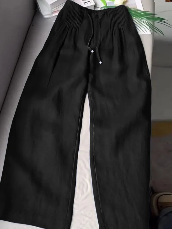 ROSY | Wide-Leg Drawstring Trousers