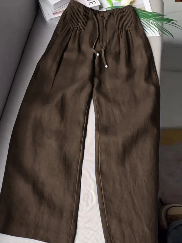 ROSY | Wide-Leg Drawstring Trousers