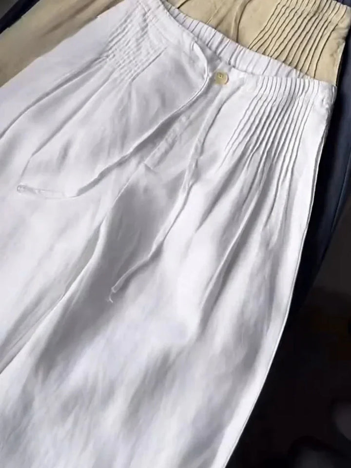 ROSY | Wide-Leg Drawstring Trousers