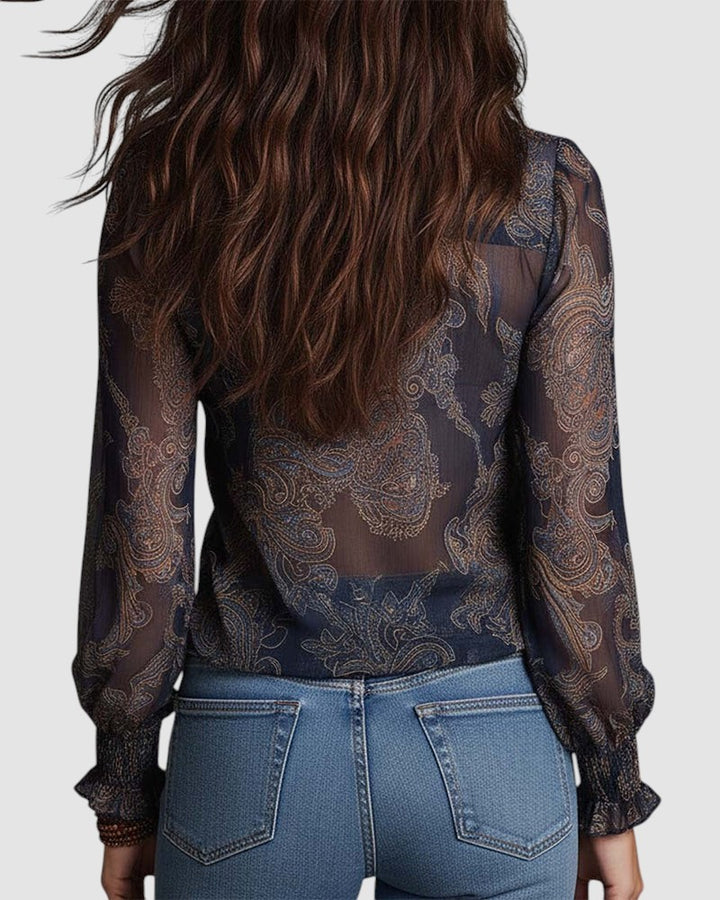 KIM | HALF ZIP BLOUSE