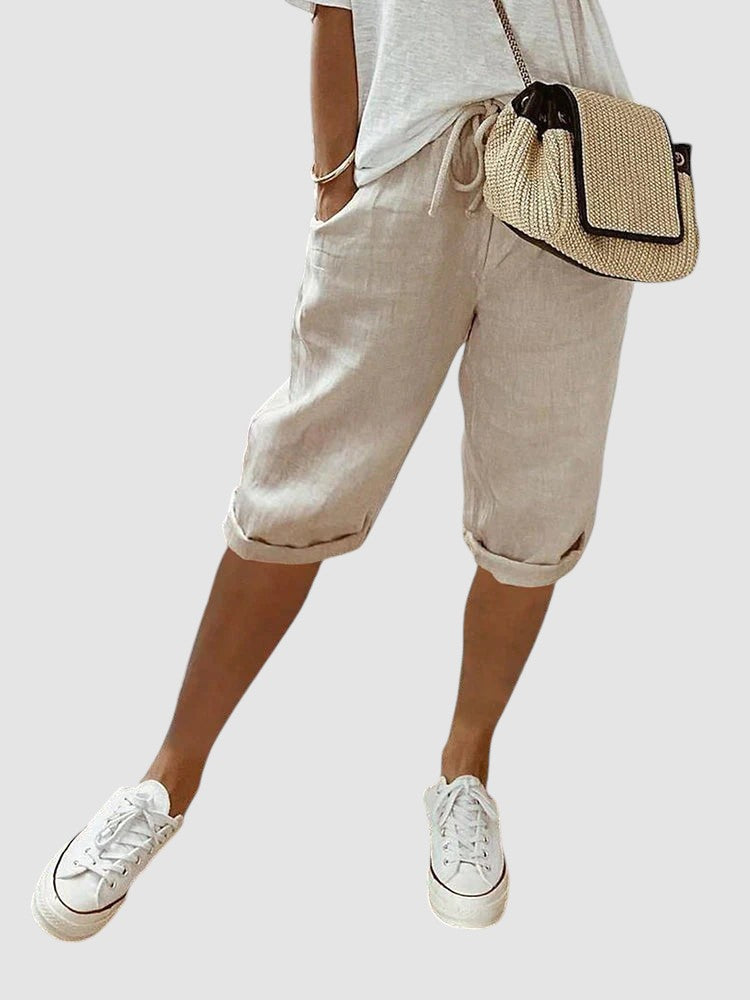 MIA | COTTON LINEN WOMENS TROUSERS
