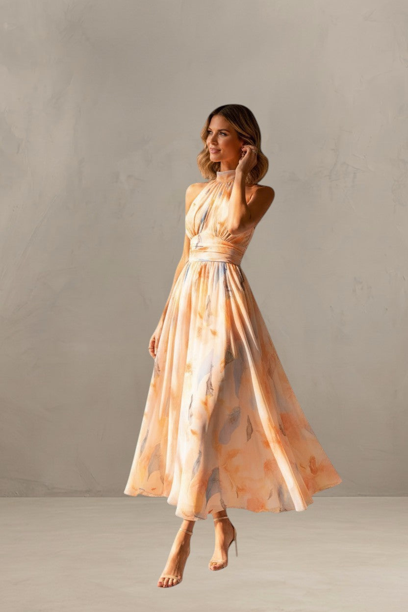 ESTHER | HALTER NECK SUMMER DRESS