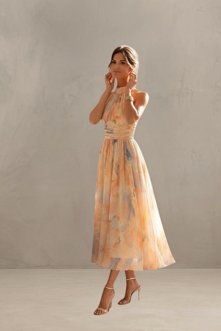 ESTHER | HALTER NECK SUMMER DRESS