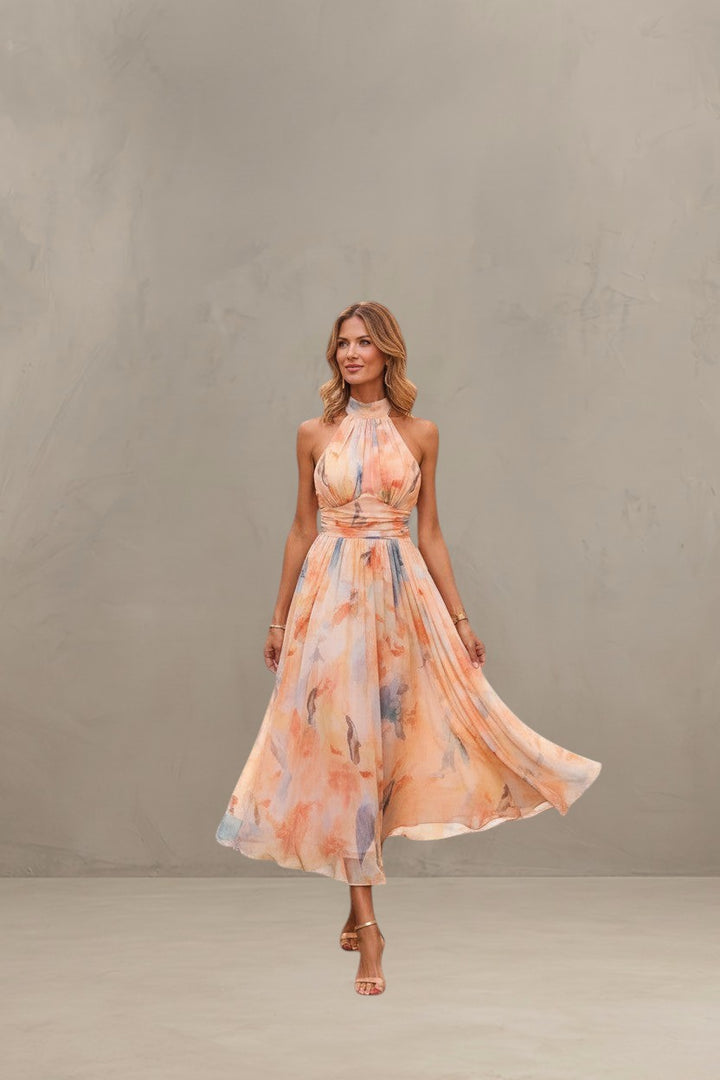 ESTHER | HALTER NECK SUMMER DRESS