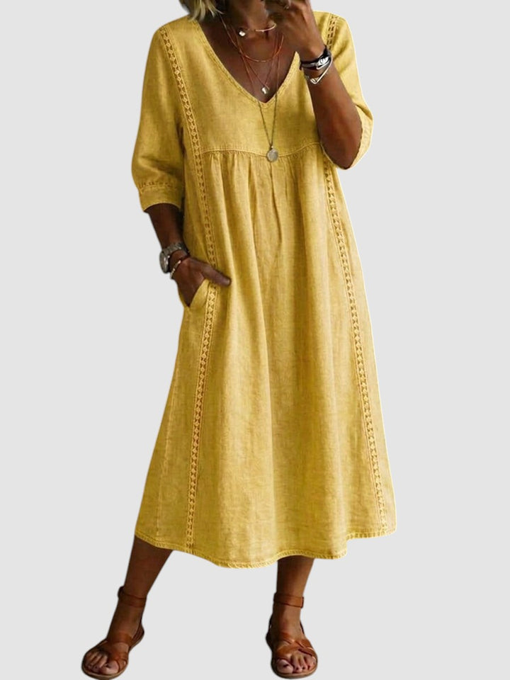 HELENA - PATCHWORK LACE DRESS