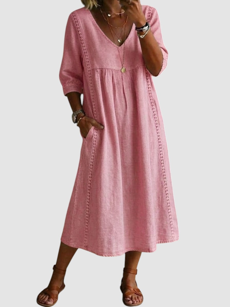 HELENA - PATCHWORK LACE DRESS
