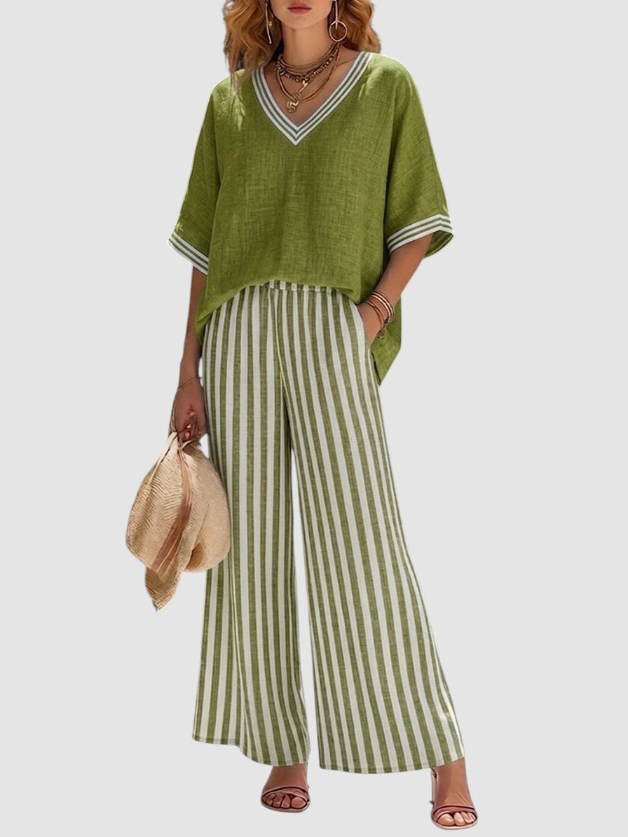 ALVIRA | RELAXED STRIPED TWO-PIECE SET