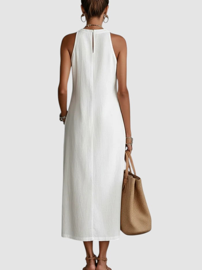JIMENA | MANDARIN MIDI DRESS